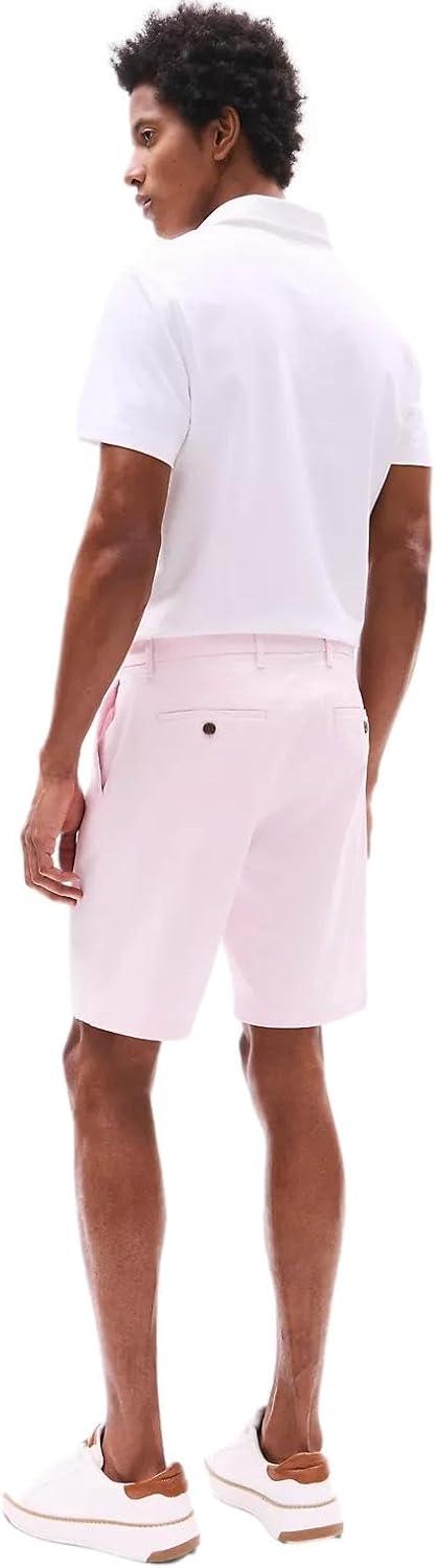 imageTommy Hilfiger Mens Casual Stretch 9 Inseam Chino ShortsTh Light Pink