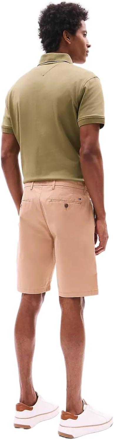 imageTommy Hilfiger Mens Casual Stretch 9 Inseam Chino ShortsTh Tannin