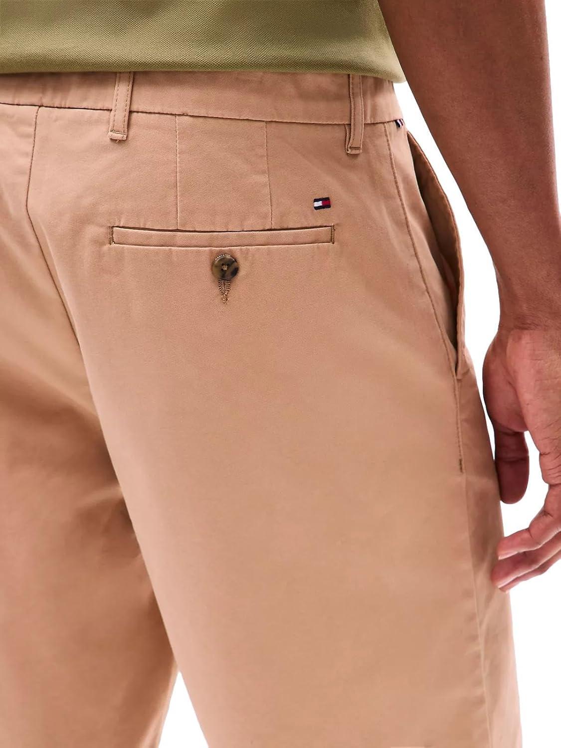imageTommy Hilfiger Mens Casual Stretch 9 Inseam Chino ShortsTh Tannin