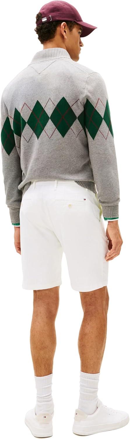 imageTommy Hilfiger Mens Casual Stretch 9 Inseam Chino ShortsWhite