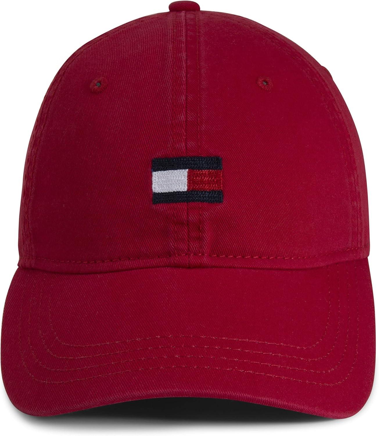 imageTommy Hilfiger Mens Cotton Ardin Adjustable Baseball CapTommy Red