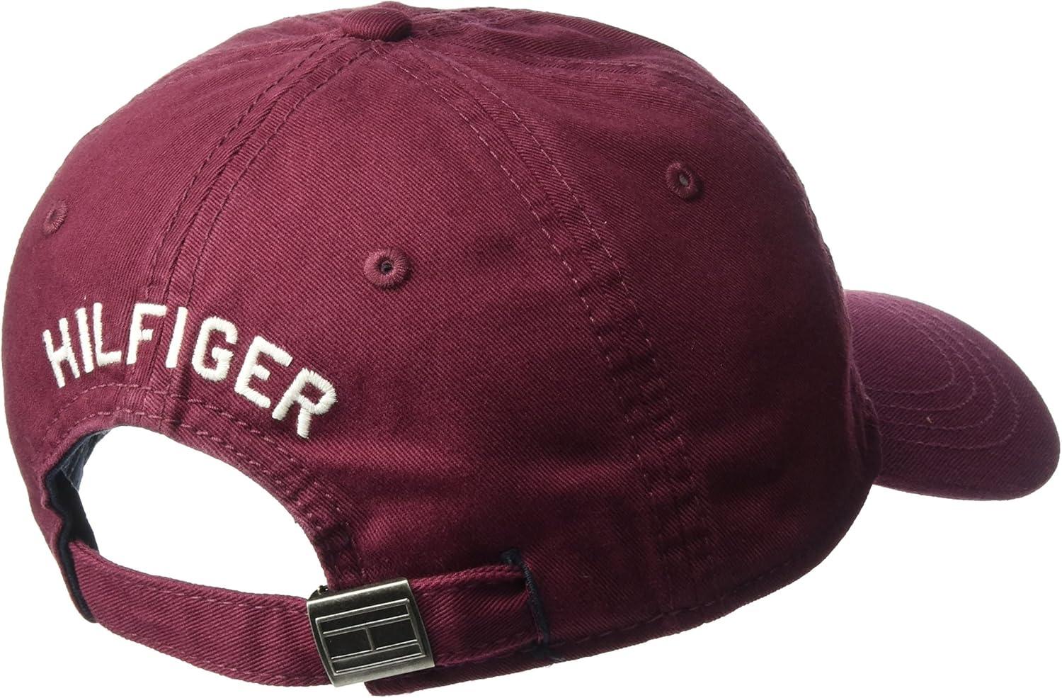 imageTommy Hilfiger Mens Cotton Ardin Adjustable Baseball CapZinfandel
