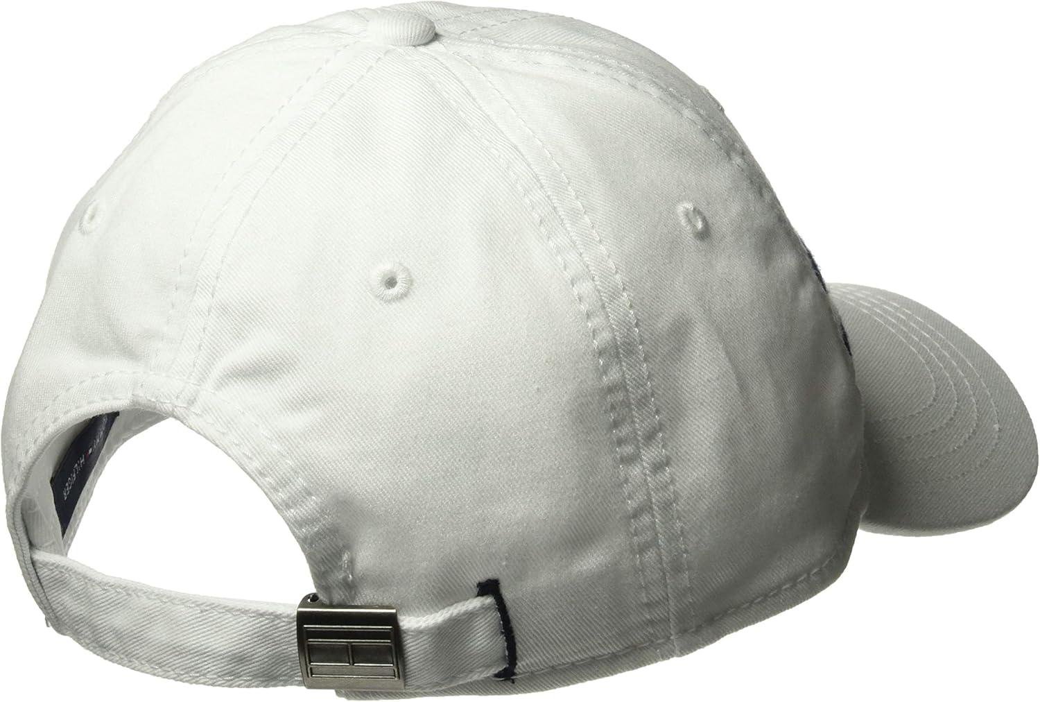 imageTommy Hilfiger Mens Cotton Avery Adjustable Baseball CapBright White