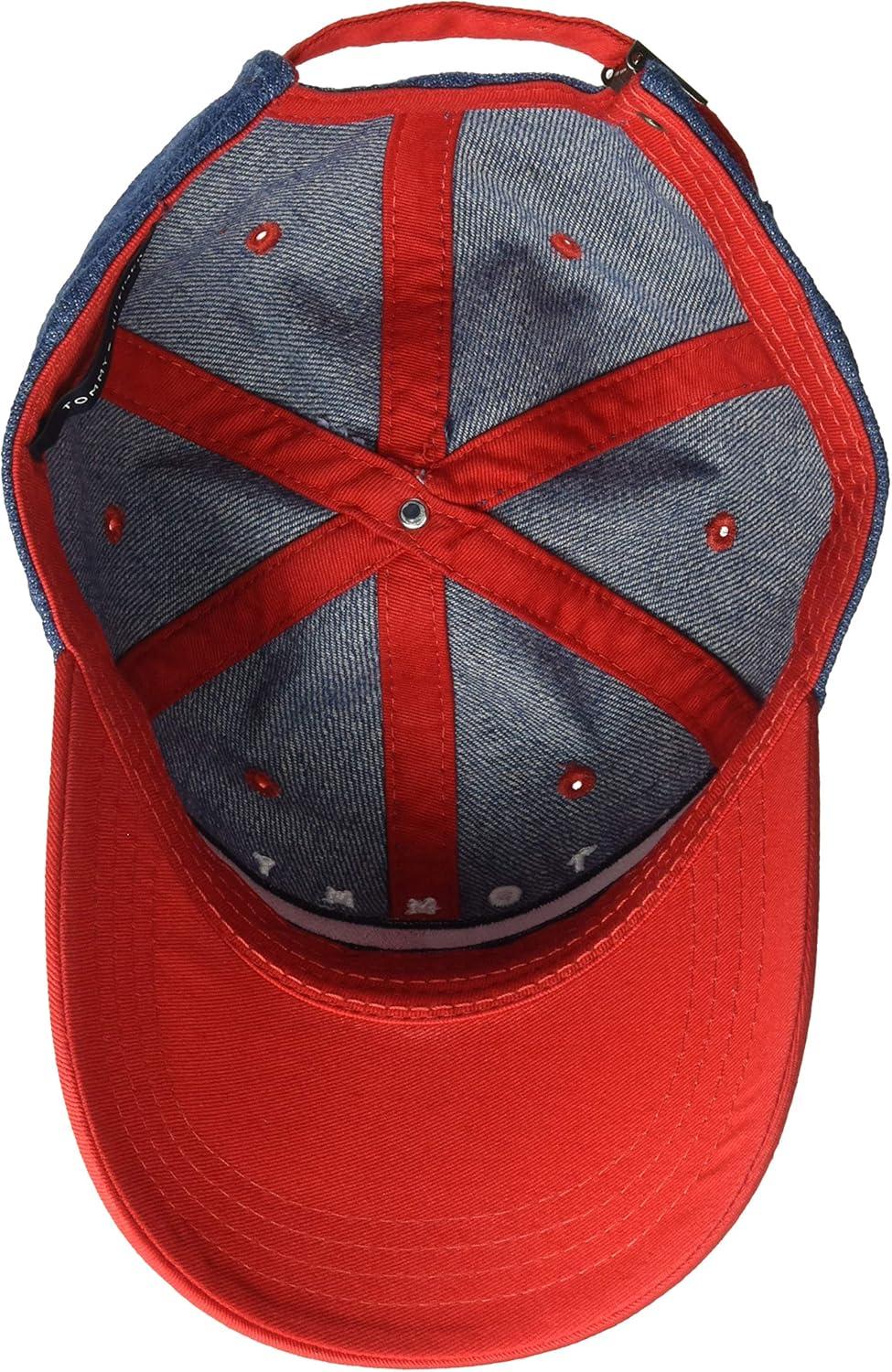 imageTommy Hilfiger Mens Cotton Avery Adjustable Baseball CapDenimRacing Red