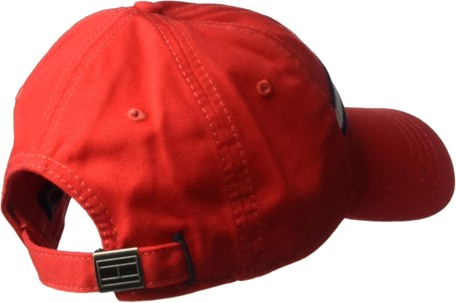 imageTommy Hilfiger Mens Cotton Avery Adjustable Baseball CapRacing Red