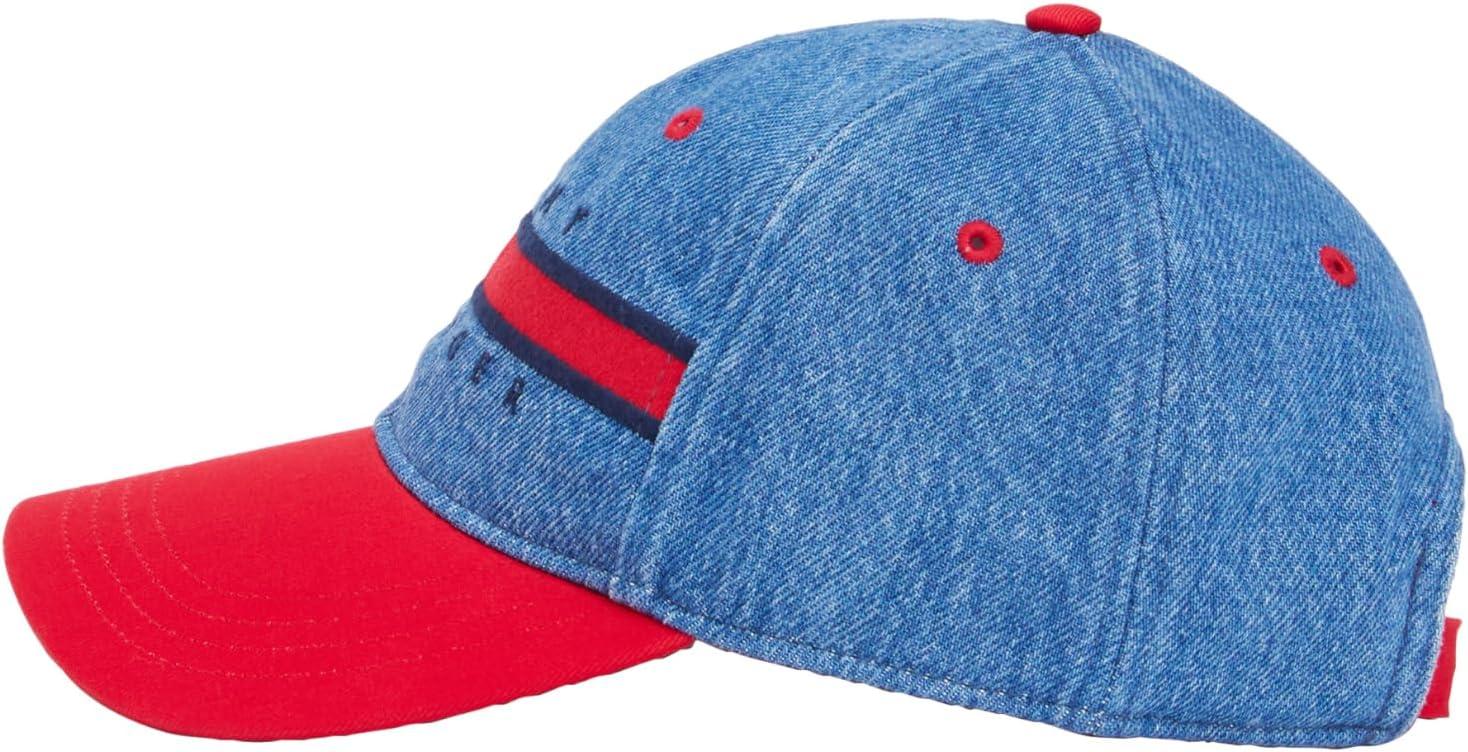 imageTommy Hilfiger Mens Cotton Avery Adjustable Baseball CapRinse Denim