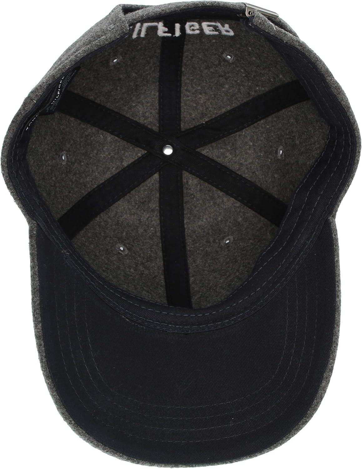 imageTommy Hilfiger Mens Cotton Billy Adjustable Flap Baseball CapCharcoal Grey Heather
