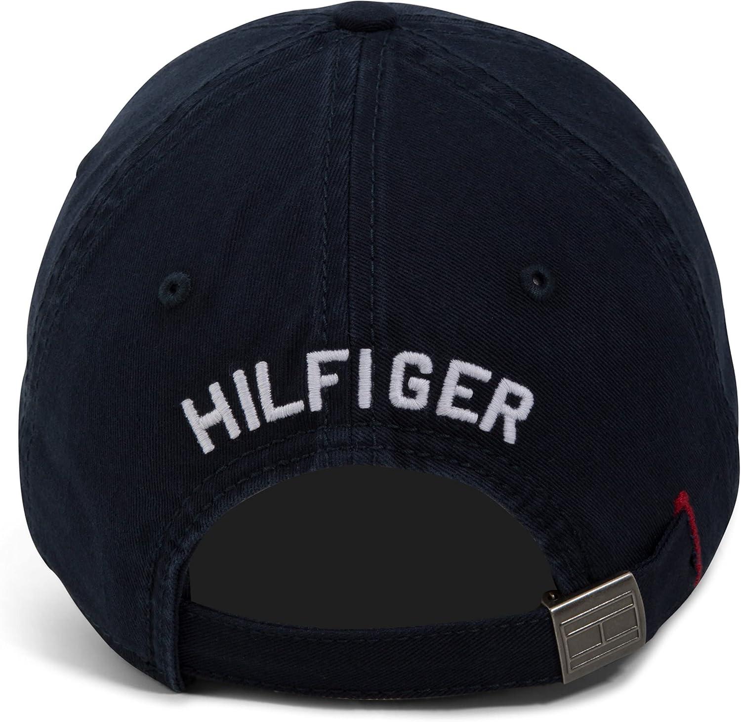 imageTommy Hilfiger Mens Cotton Billy Adjustable Flap Baseball CapNavy Blazer