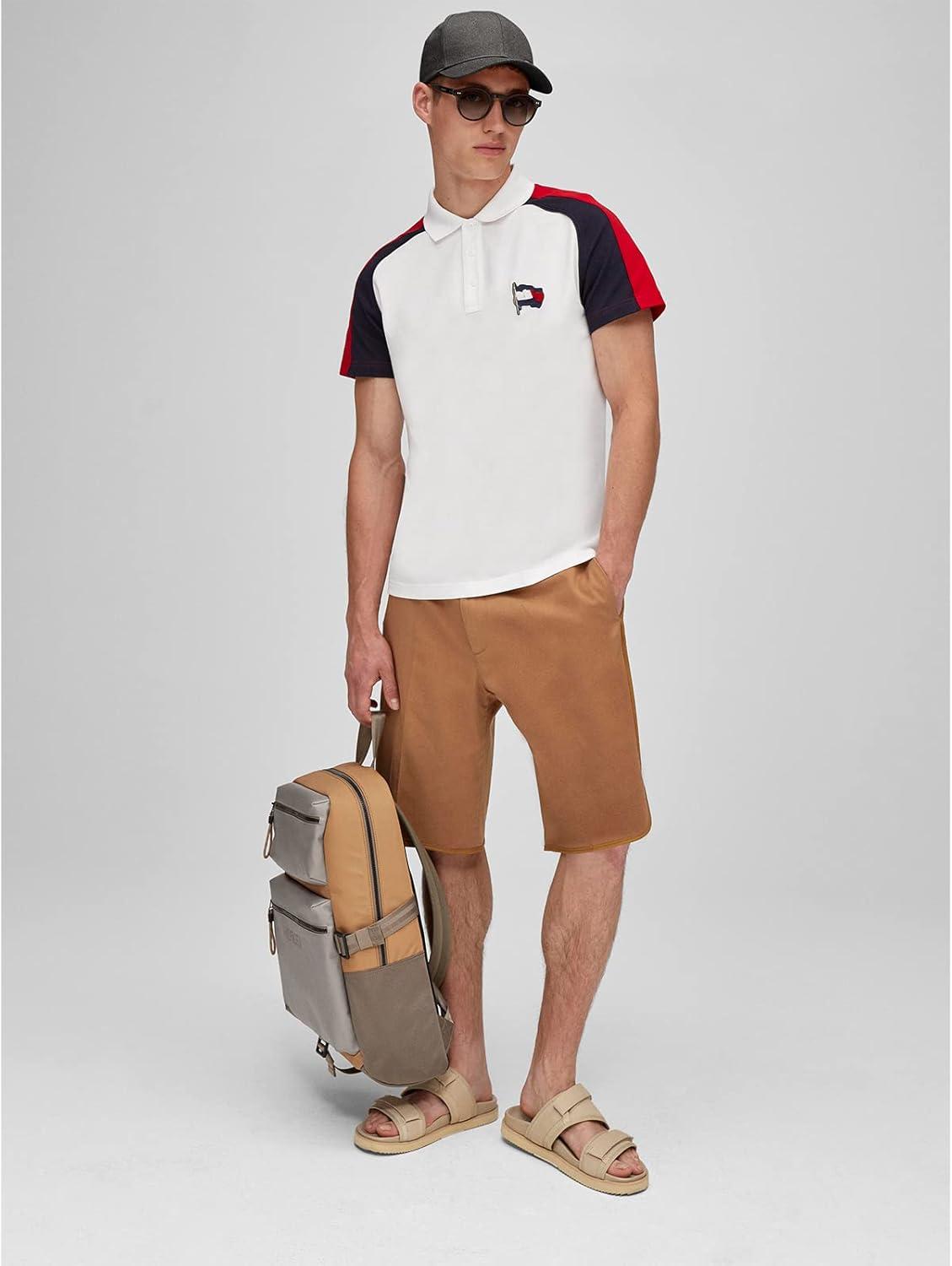 imageTommy Hilfiger Mens Cotton Billy Adjustable Flap Baseball CapStone