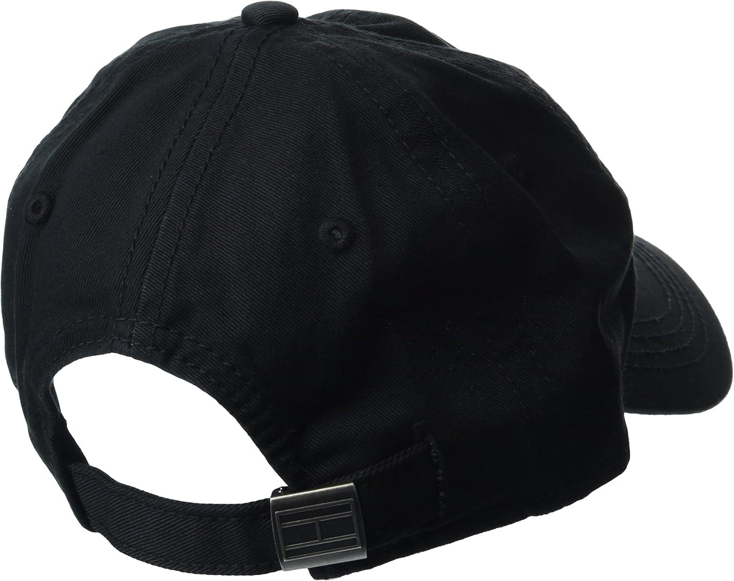 imageTommy Hilfiger Mens Cotton Logo Adjustable Baseball CapBlack
