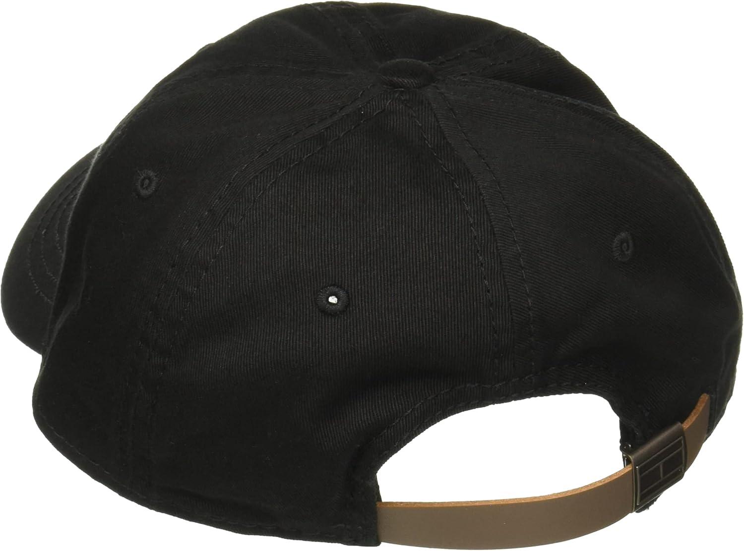 imageTommy Hilfiger Mens Cotton Logo Adjustable Baseball CapTommy Black