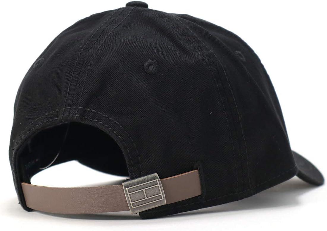imageTommy Hilfiger Mens Cotton Logo Adjustable Baseball CapTommy Black