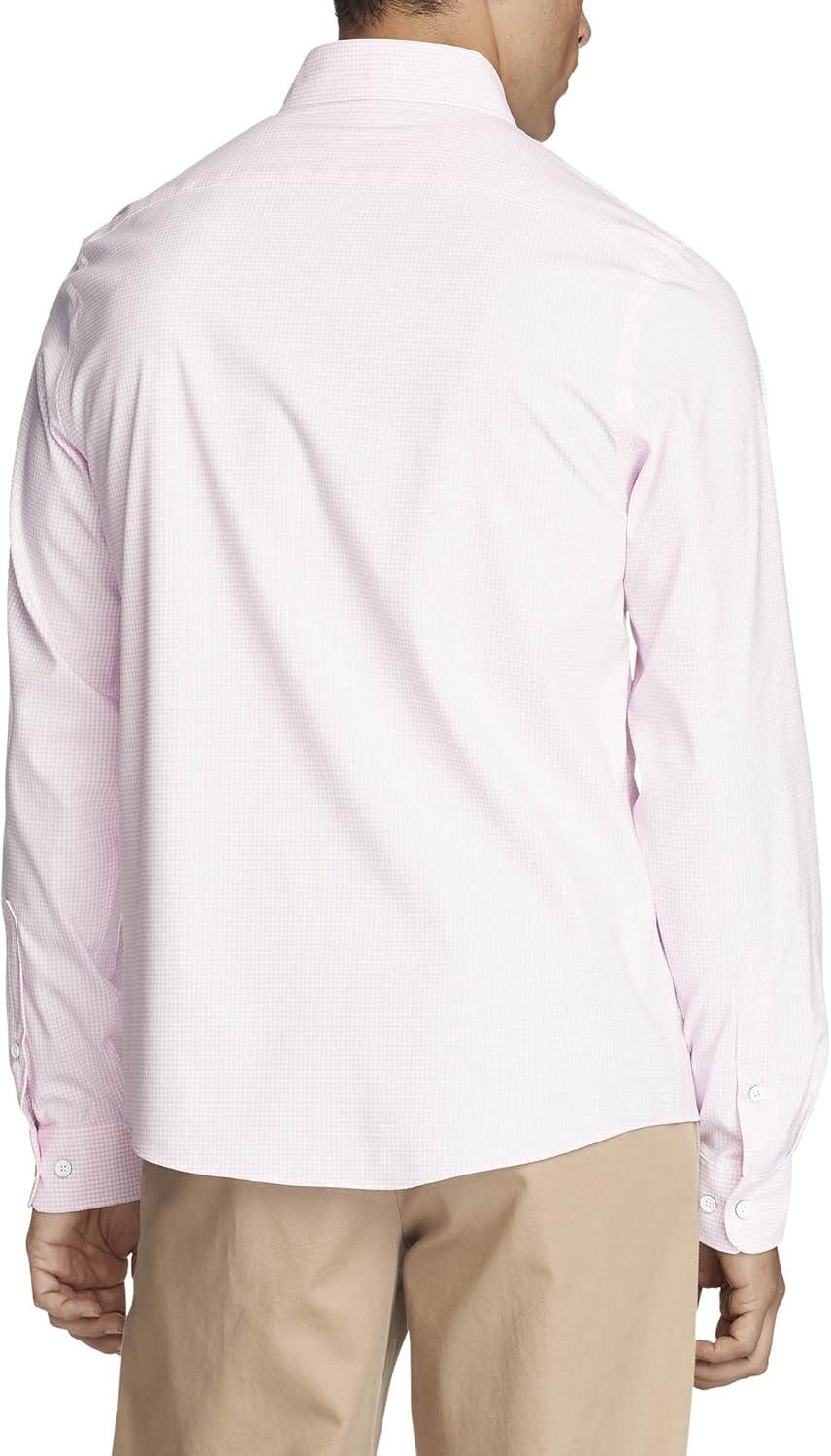imageTommy Hilfiger Mens Dress Shirt Athletic Fit Tech Non Iron Notuck StretchRose