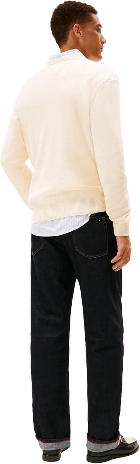 imageTommy Hilfiger Mens Graphic Cotton Crewneck Lightweight Sweater PulloverCalico