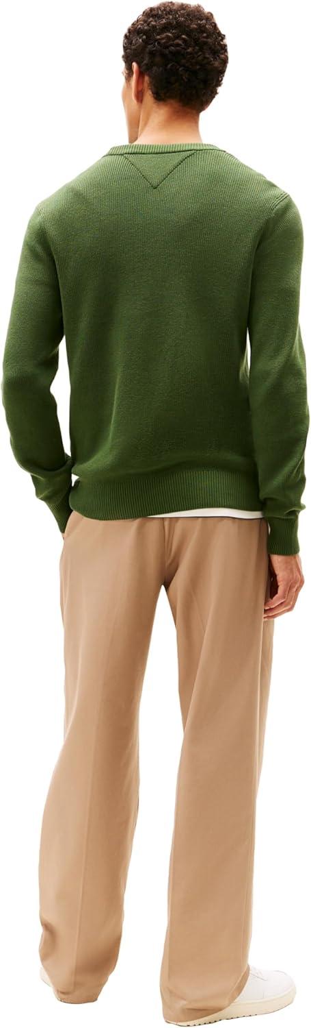 imageTommy Hilfiger Mens Graphic Cotton Crewneck Lightweight Sweater PulloverMountain Pine