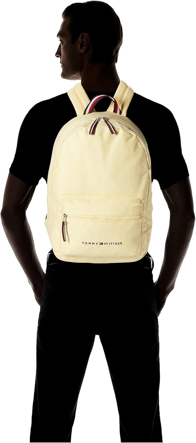 imageTommy Hilfiger Mens Jackson Canvas Backpack BlackCountry Yellow