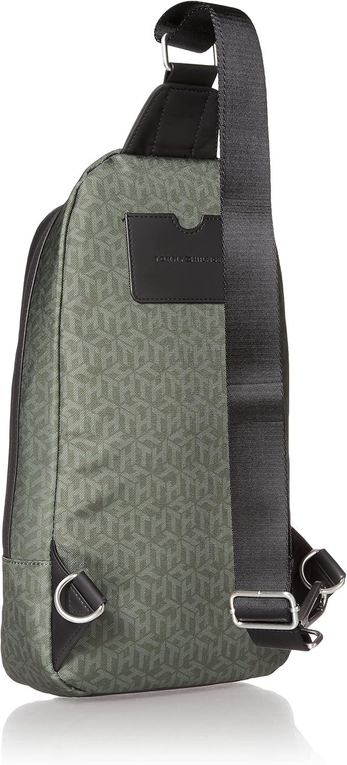 imageTommy Hilfiger Mens Leo Sling BackpackArmy GreenFaded Military