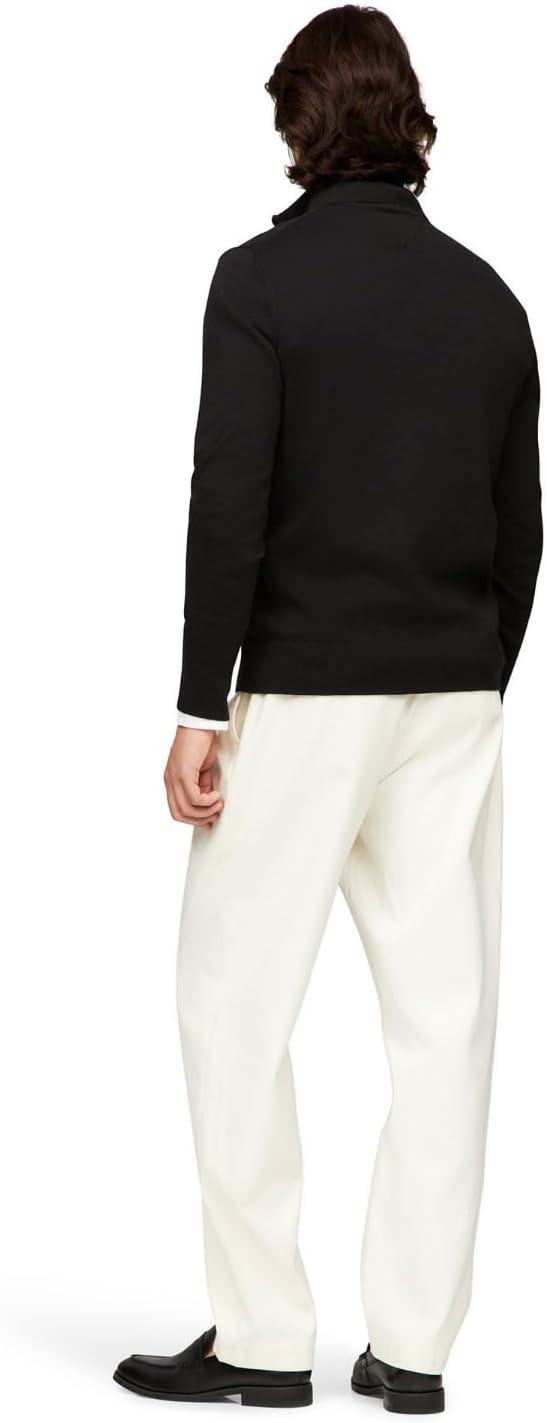 imageTommy Hilfiger Mens Lightweight Pullover Quarter Zip SweaterBlack