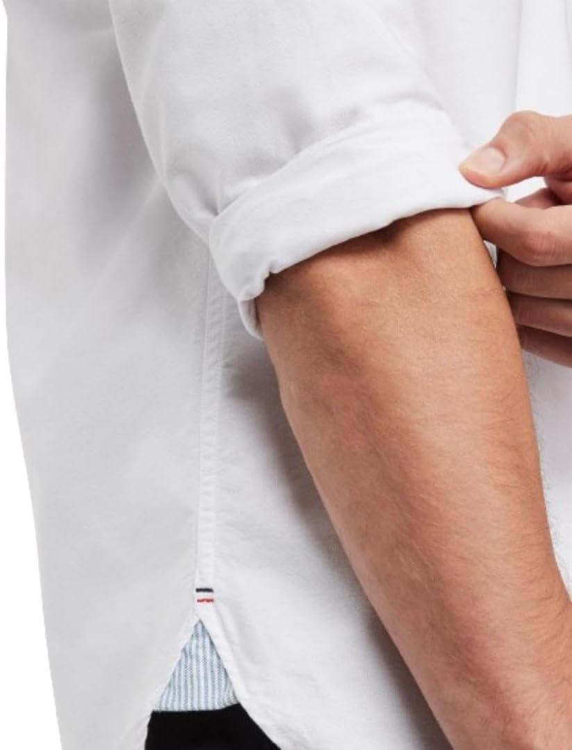 imageTommy Hilfiger Mens Long Sleeve Button Down Oxford Shirt in Regular FitBright White