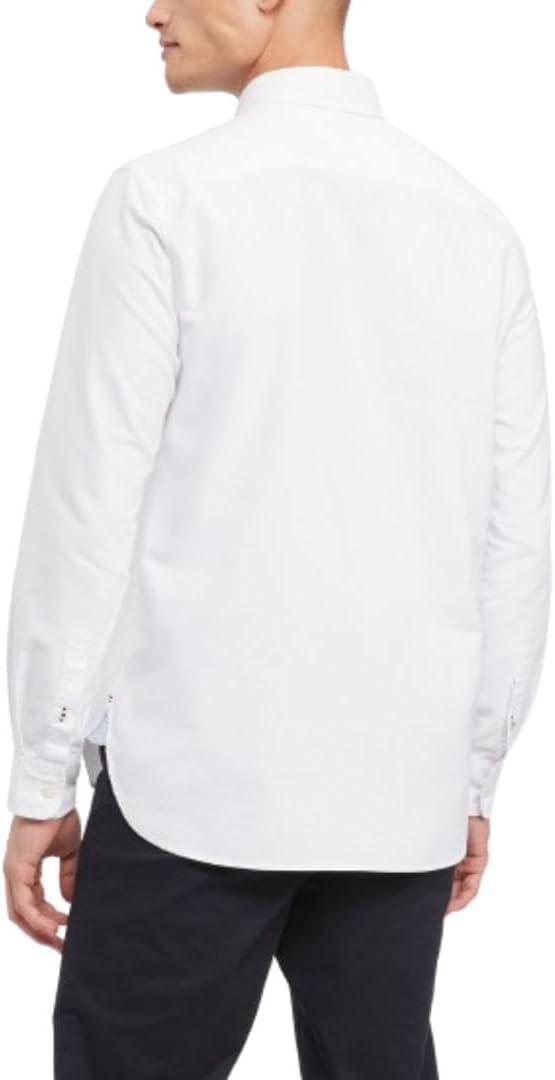 imageTommy Hilfiger Mens Long Sleeve Button Down Oxford Shirt in Regular FitBright White