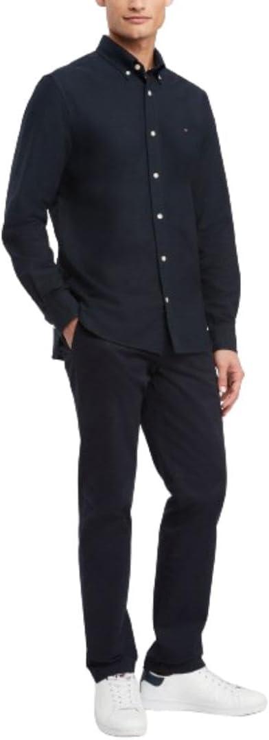 imageTommy Hilfiger Mens Long Sleeve Button Down Oxford Shirt in Regular FitDesert Sky