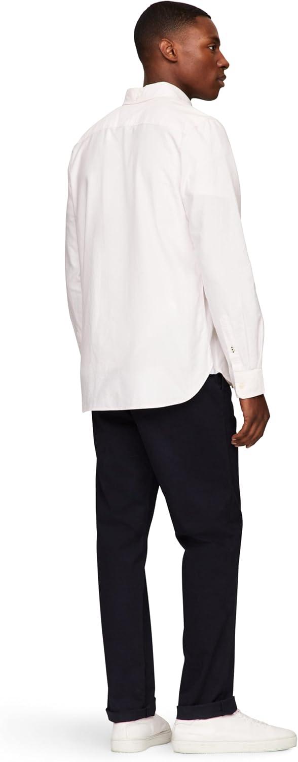 imageTommy Hilfiger Mens Long Sleeve Button Down Oxford Shirt in Regular FitPrecious Pink