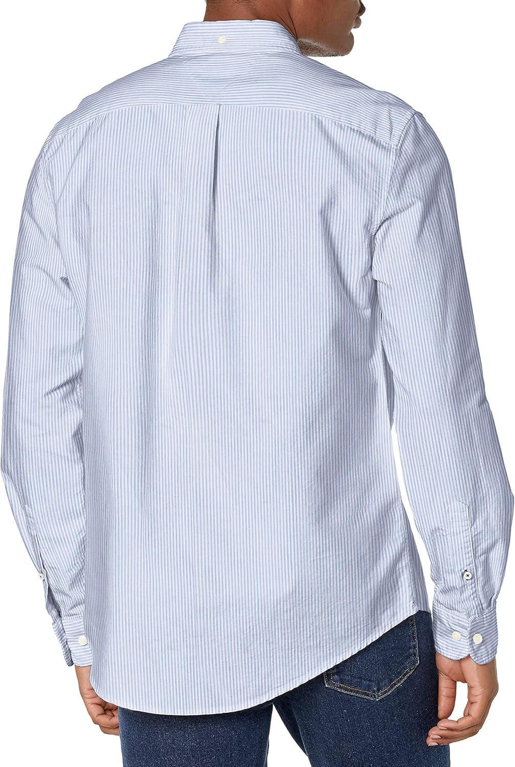 imageTommy Hilfiger Mens Long Sleeve Button Down Oxford Shirt in Regular FitSky Blue