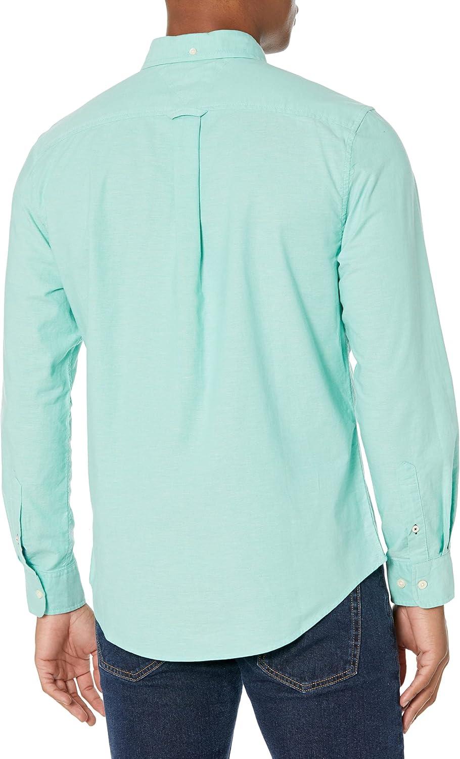 imageTommy Hilfiger Mens Long Sleeve Button Down Stretch Oxford Shirt in Regular FitTidal Wave
