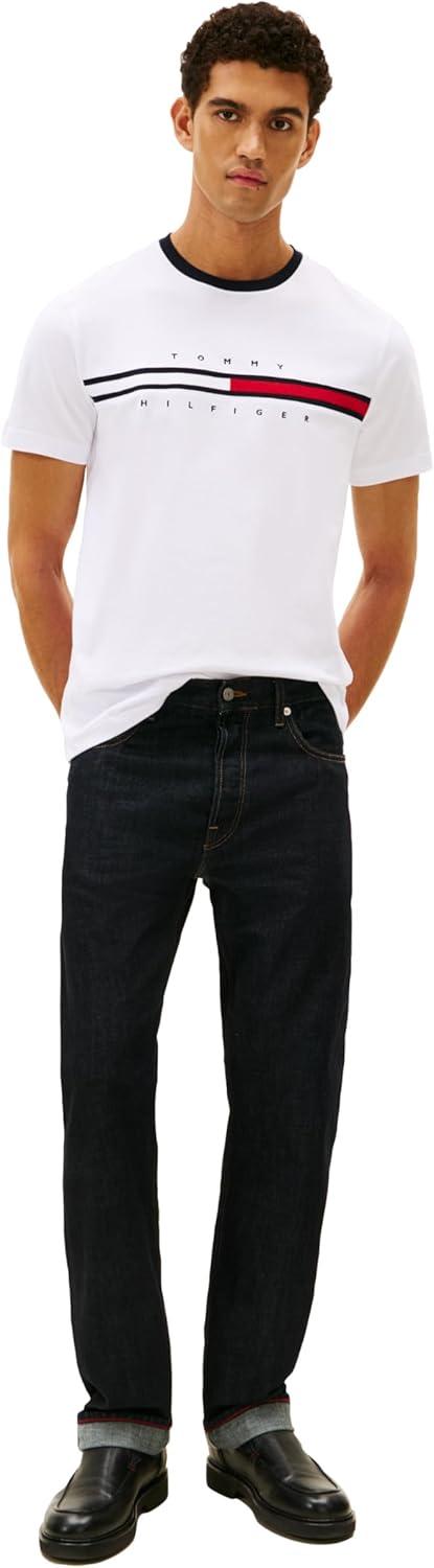 imageTommy Hilfiger Mens M Script Tino Ss TeeBright White