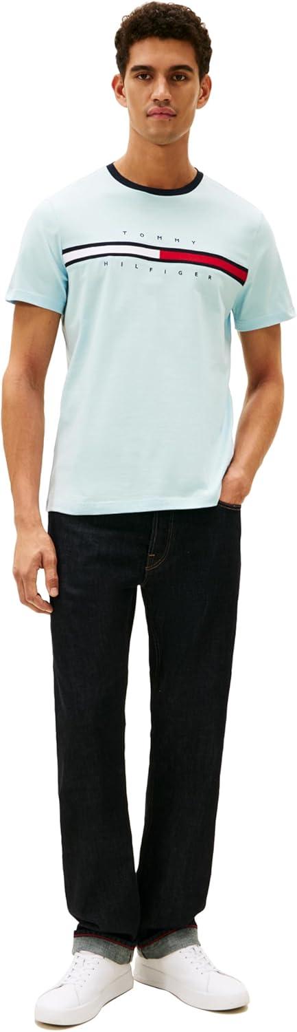 imageTommy Hilfiger Mens M Script Tino Ss TeeCorydalis Blue