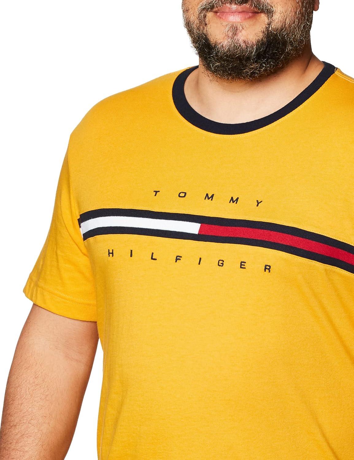 imageTommy Hilfiger Mens M Script Tino Ss TeeGolden Rodpt