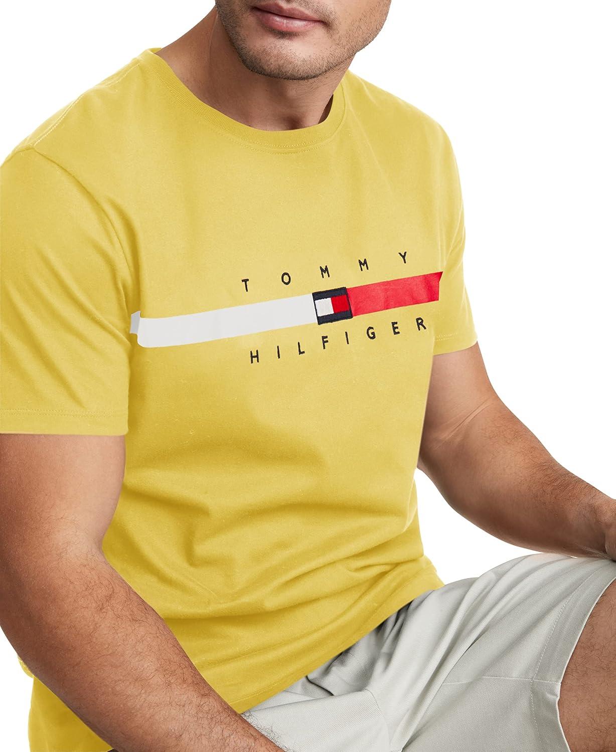 imageTommy Hilfiger Mens M Script Tino Ss TeeGoldfinch