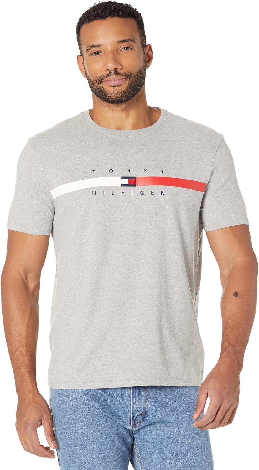 imageTommy Hilfiger Mens M Script Tino Ss TeeHeather Grey