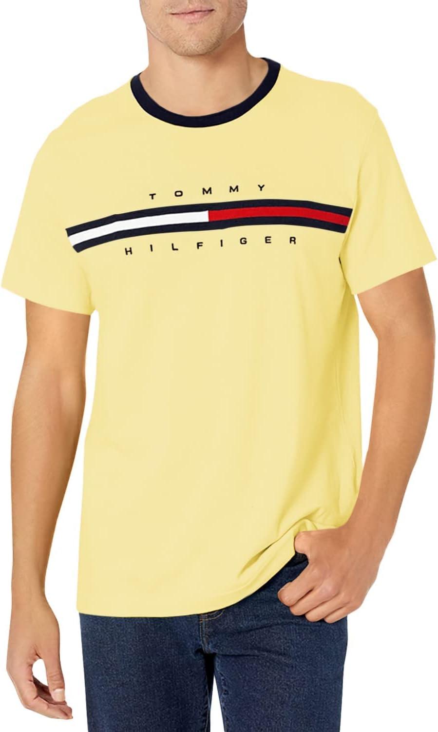 imageTommy Hilfiger Mens M Script Tino Ss TeeLimelight