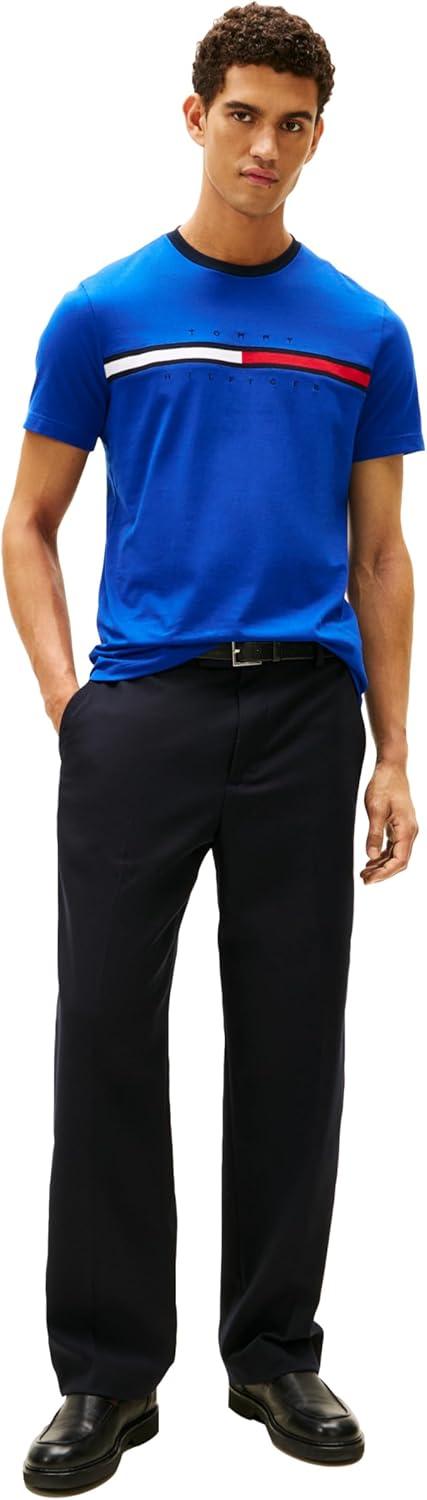 imageTommy Hilfiger Mens M Script Tino Ss TeeMazarine Bluep