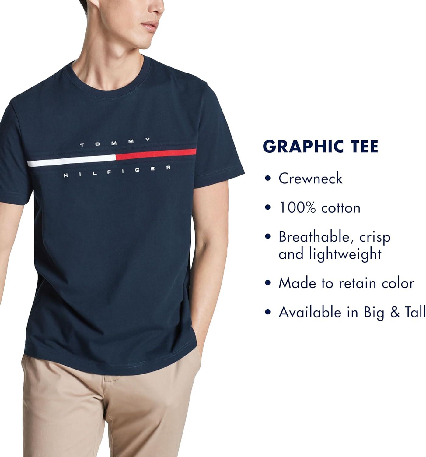 imageTommy Hilfiger Mens M Script Tino Ss TeePrimary Red