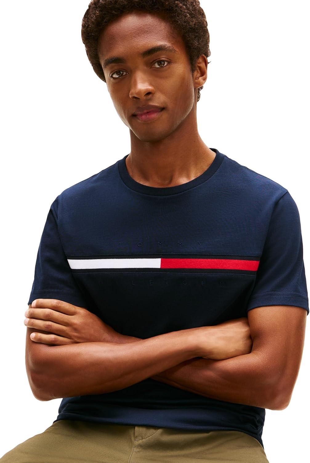 imageTommy Hilfiger Mens M Script Tino Ss TeeSky Captain