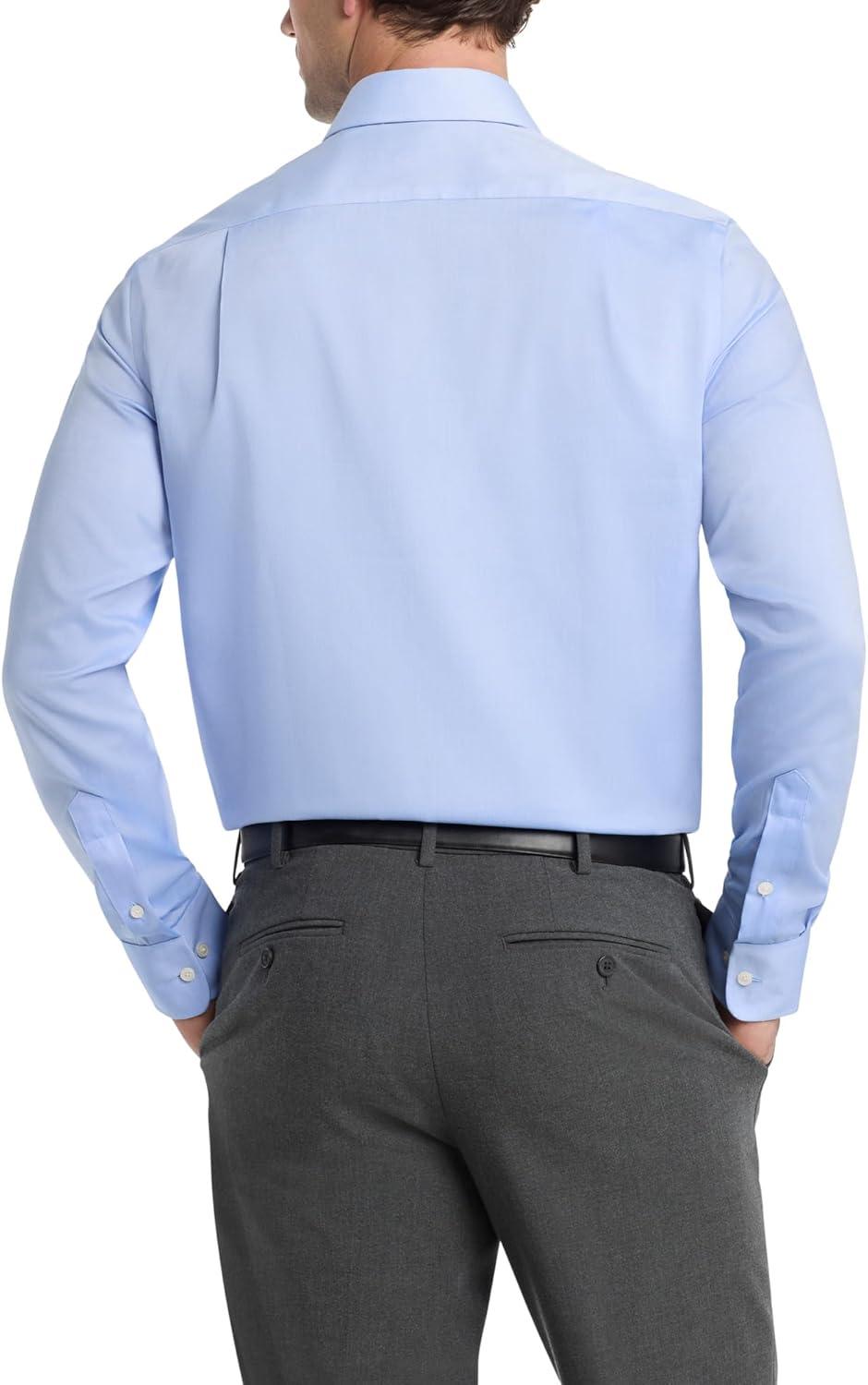 imageTommy Hilfiger Mens Regular Fit Non Iron Gingham Dress Shirt Amazon ExclusiveBlue