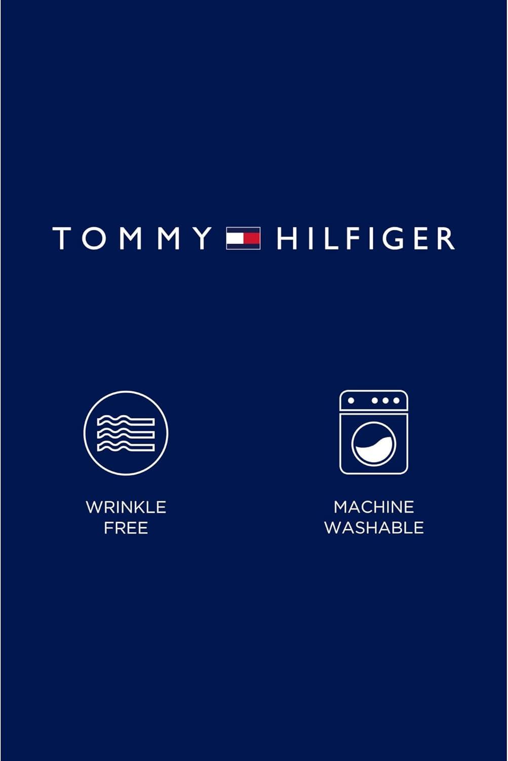 imageTommy Hilfiger Mens Regular Fit Non Iron Gingham Dress Shirt Amazon ExclusiveNavy
