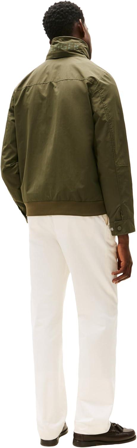 imageTommy Hilfiger Mens Seated Fit Regatta Jacket with Magnetic ZipperArmy Green
