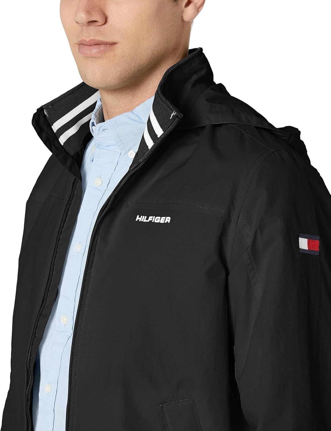 imageTommy Hilfiger Mens Seated Fit Regatta Jacket with Magnetic ZipperDark Sable