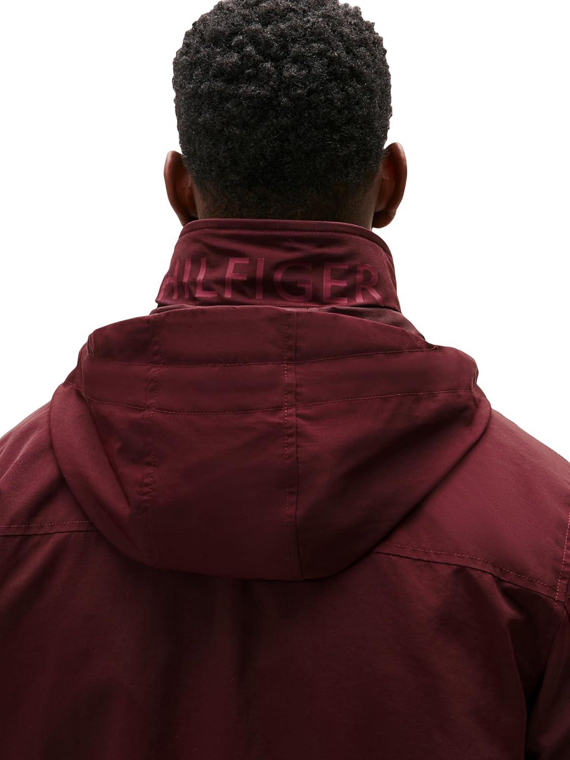 imageTommy Hilfiger Mens Seated Fit Regatta Jacket with Magnetic ZipperDeep Burgundy