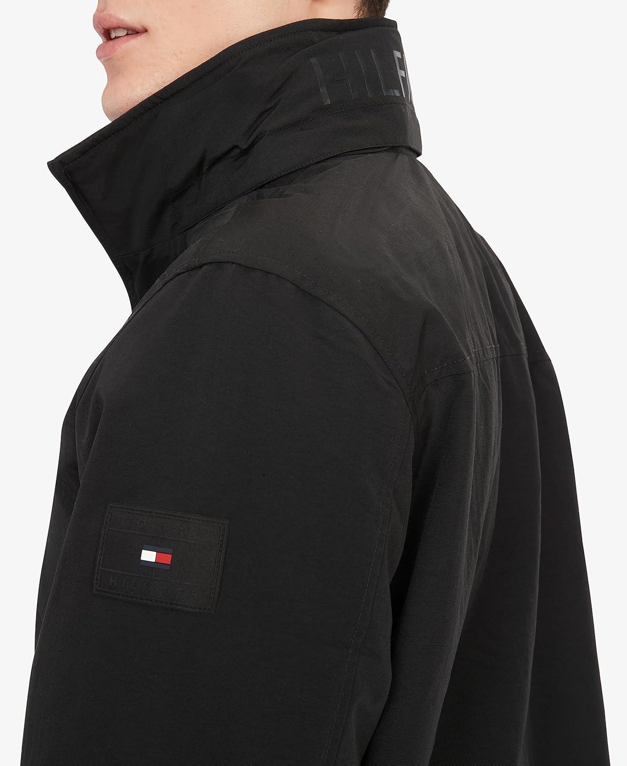 imageTommy Hilfiger Mens Seated Fit Regatta Jacket with Magnetic ZipperSustainable Dark Sable