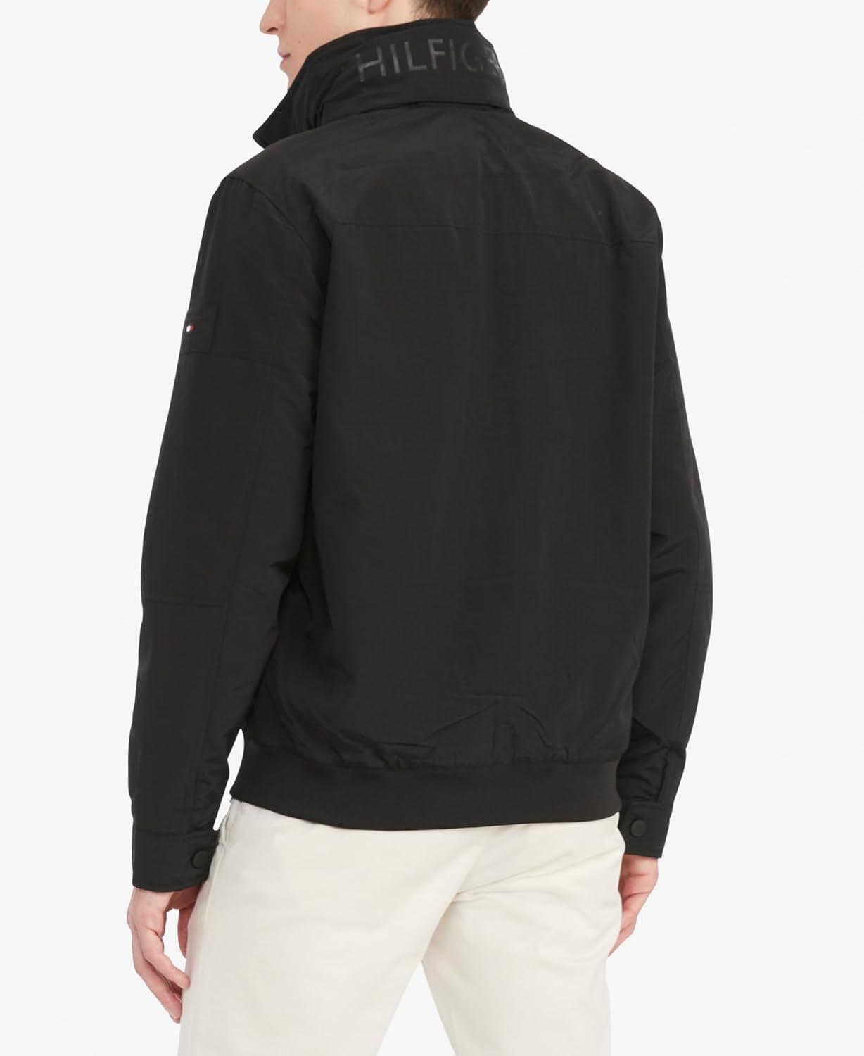 imageTommy Hilfiger Mens Seated Fit Regatta Jacket with Magnetic ZipperSustainable Dark Sable