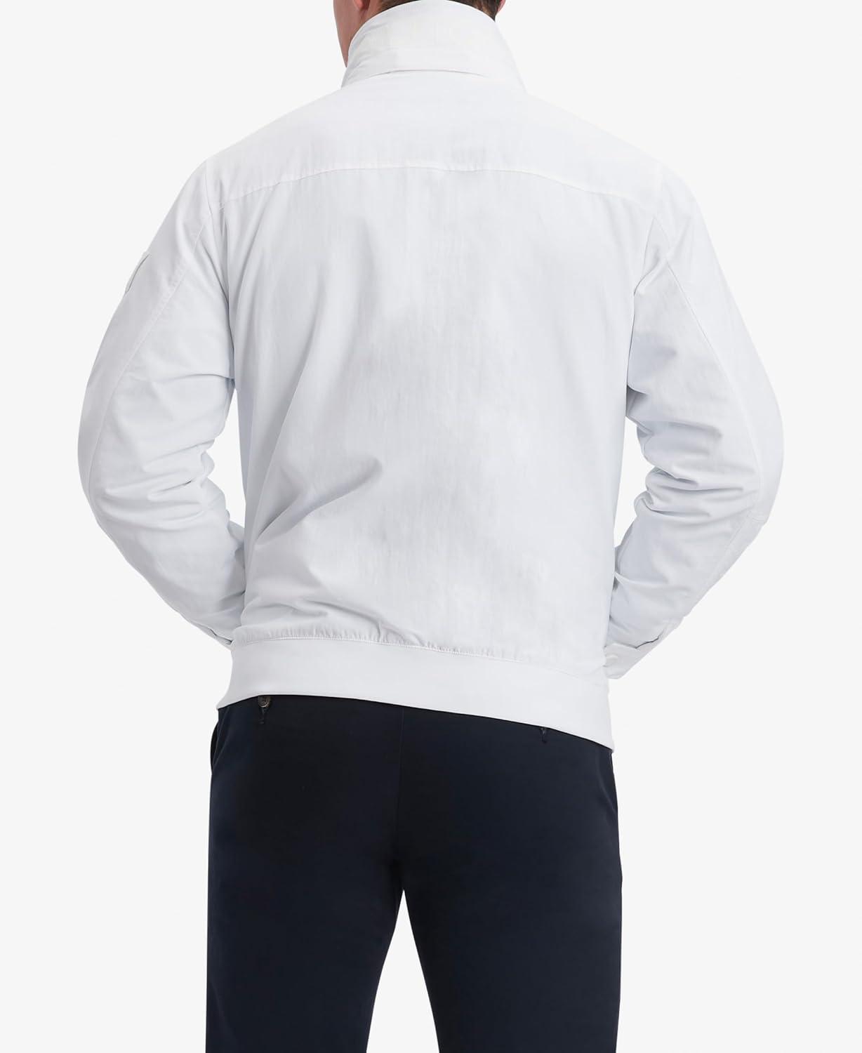 imageTommy Hilfiger Mens Seated Fit Regatta Jacket with Magnetic ZipperSustainable Optic White