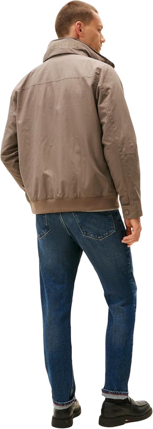 imageTommy Hilfiger Mens Seated Fit Regatta Jacket with Magnetic ZipperTaupe Stone