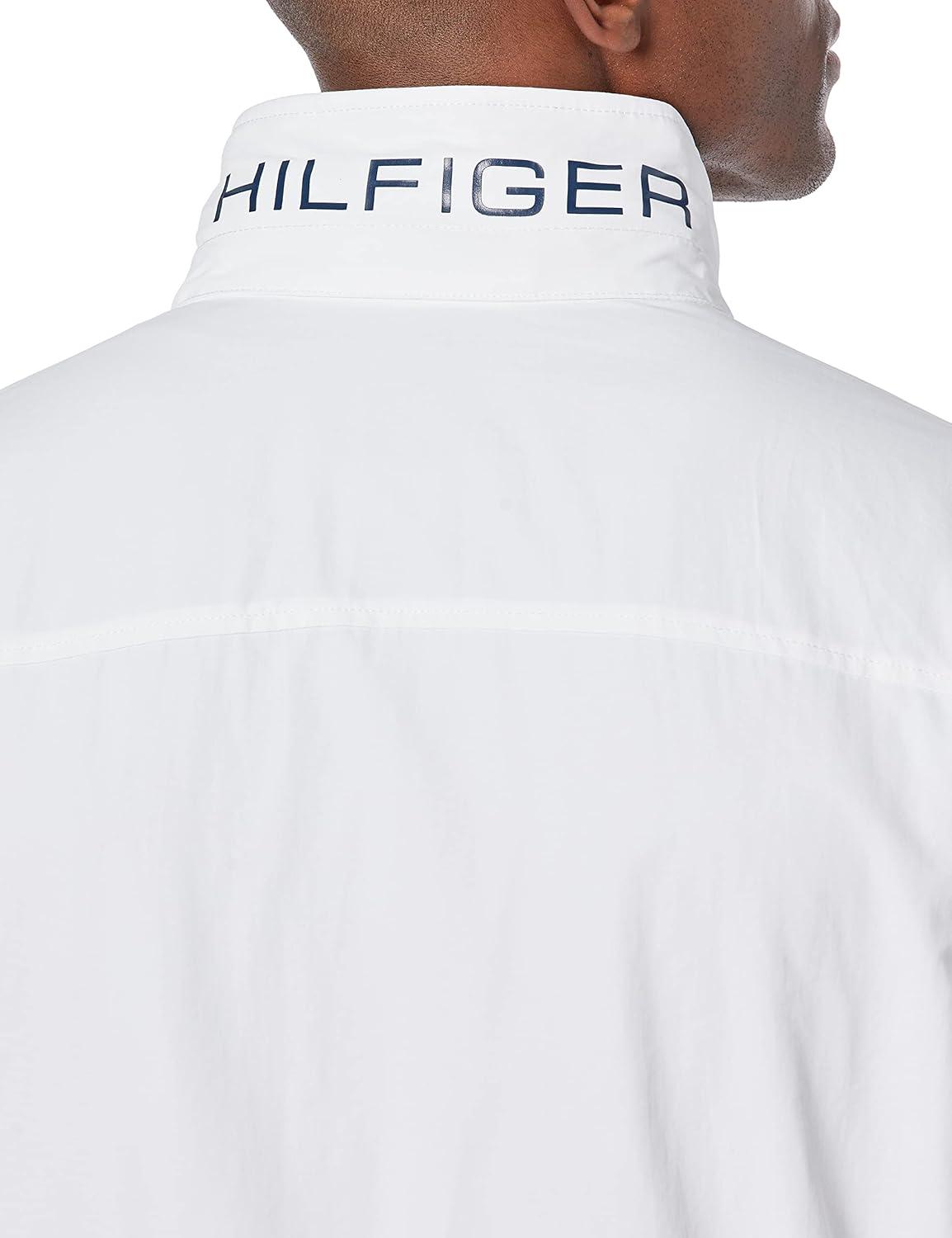 imageTommy Hilfiger Mens Seated Fit Regatta Jacket with Magnetic ZipperWhite