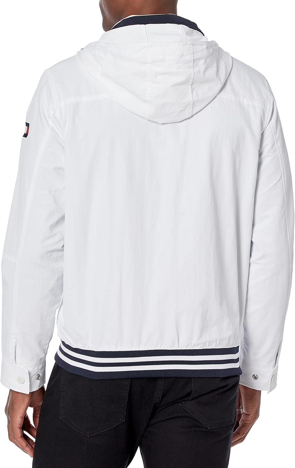 imageTommy Hilfiger Mens Seated Fit Regatta Jacket with Magnetic ZipperWhite