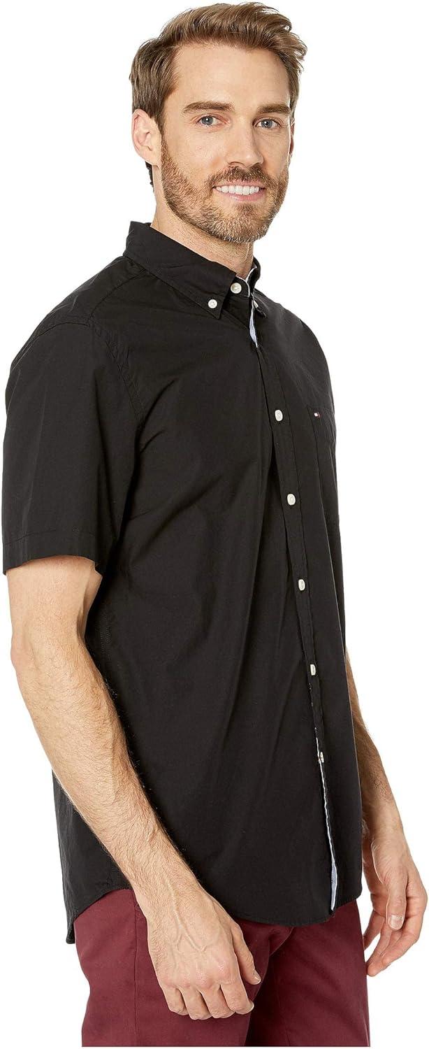 imageTommy Hilfiger Mens Short Sleeve ButtonDown ShirtBlack