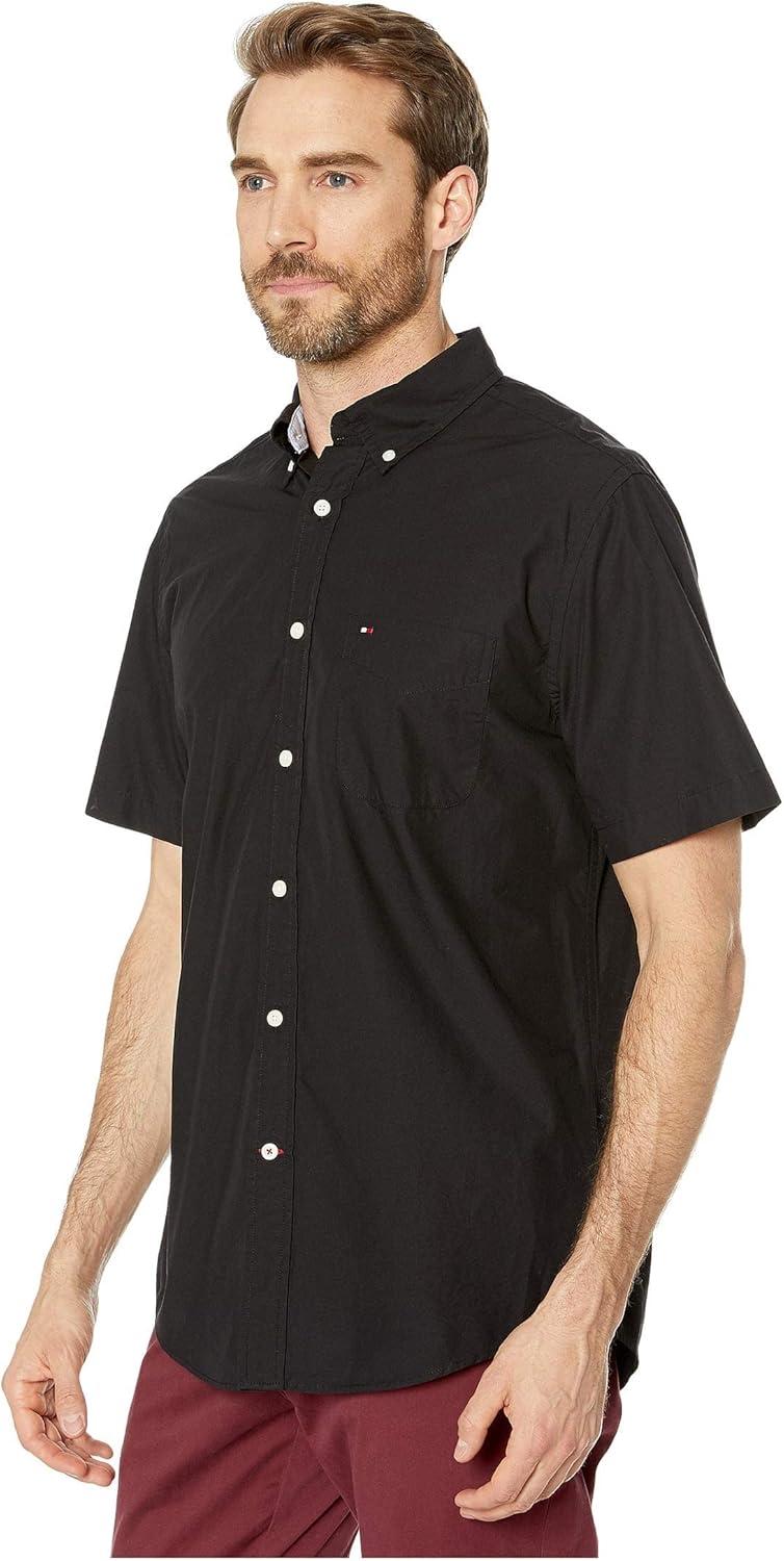 imageTommy Hilfiger Mens Short Sleeve ButtonDown ShirtBlack